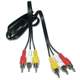 1.5 meters 3 meters three pairs of three av lines 3 TV video