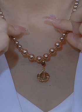 2025年新款珍珠项链毛衣链