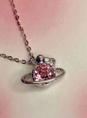 Hellokitty凯蒂猫项链女仙气ins小众设计新款小众温柔锁骨链