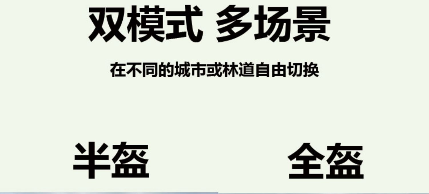 山地自行车越野轻蜂机车滑板电动独轮车骑行头盔可拆卸全盔男透气-图3