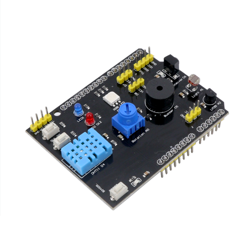 Arduino UNO开发板多功能扩展板温湿度传感器 红外遥控9合1扩展版