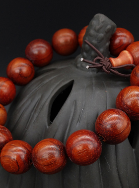 猫眼红檀木手串男女款饰品佛珠