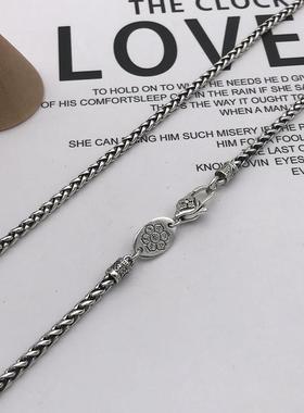 S925纯银项链复古龙骨链时尚潮饰