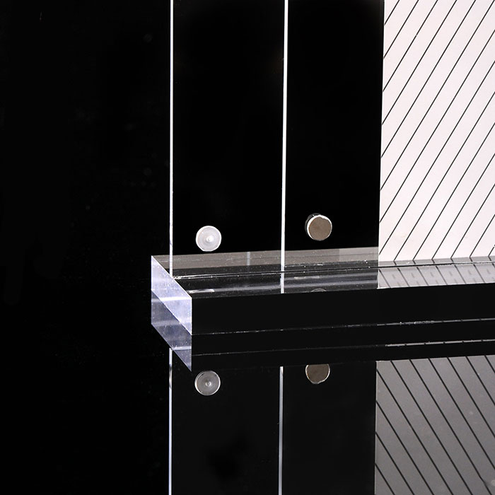 T型双面透明强磁亚克力台卡台牌台签桌牌展示架广告牌A4A5A6横竖 - 图3