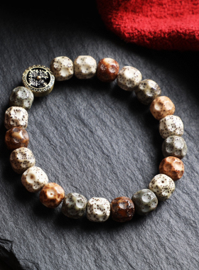 （杨七七）陨石坑星月多宝无相（10×9，上手油润，集多种星月料