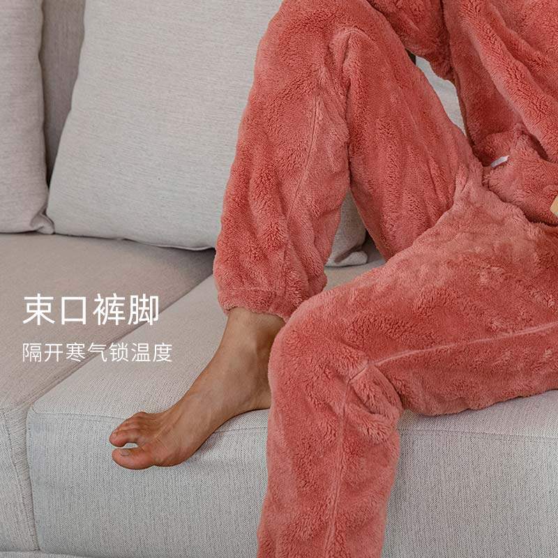 秋鹿【高级感】可外穿秋冬北极绒睡衣 秋鹿汕头睡衣/家居服套装