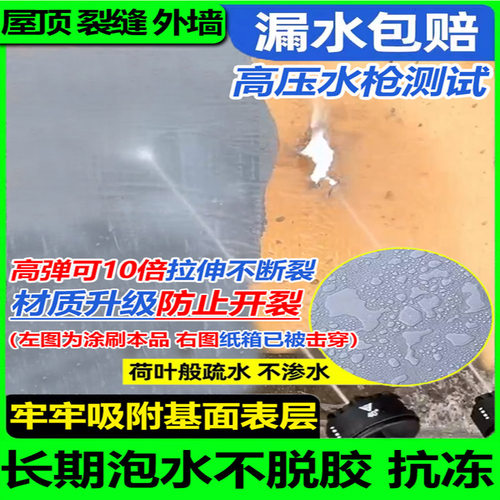 屋顶防水补漏涂料卷材楼顶房顶堵漏王平房裂缝漏水液体材料防漏胶 - 图0