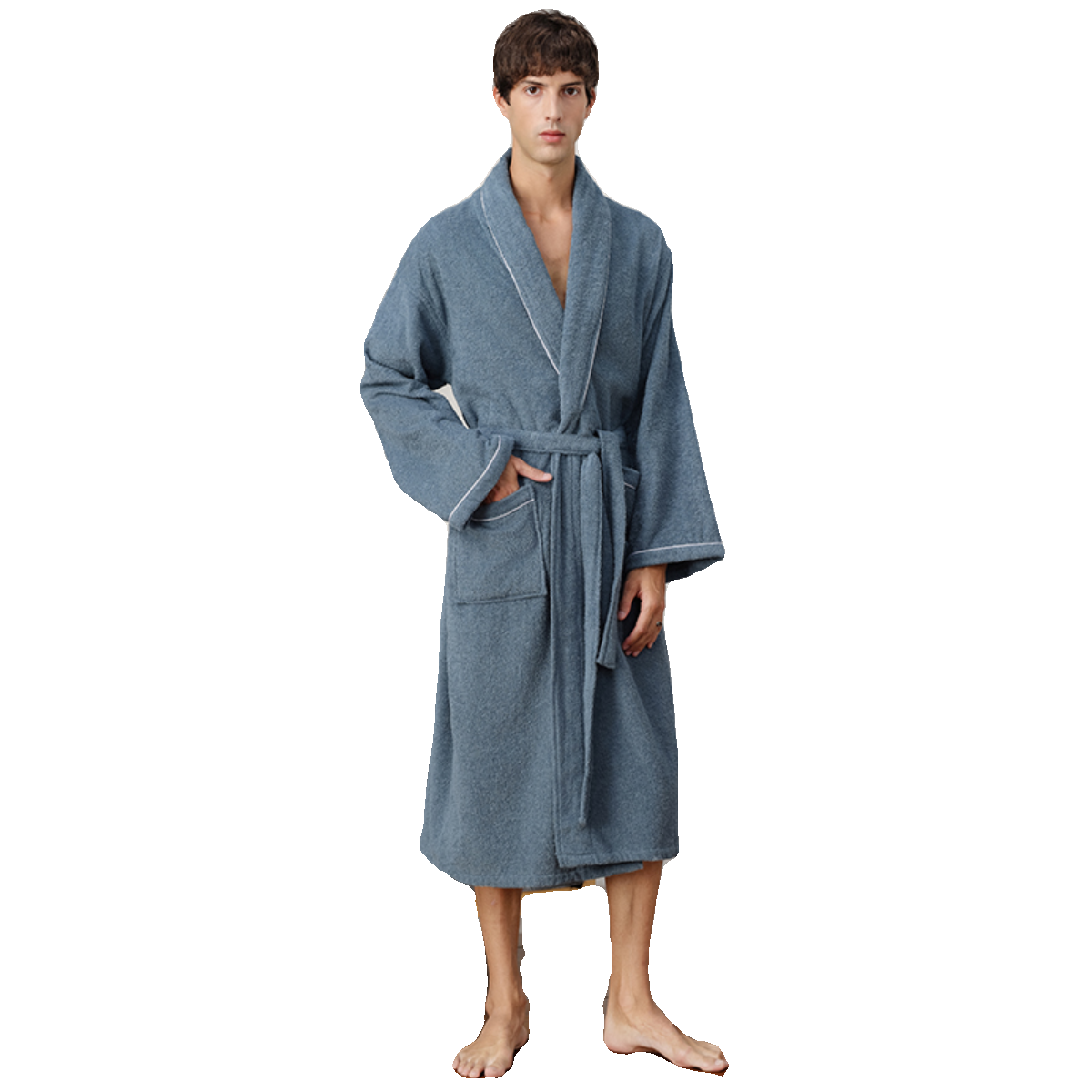 纯棉毛巾料浴袍酒店情侣睡袍吸水浴衣白色男女通用加大肥宽松浴巾,淘宝优惠券,粉丝福利购,淘宝优惠卷