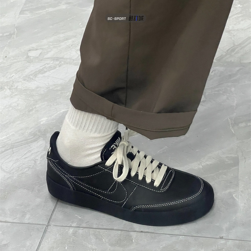 Nike耐克Killshot 2男女低帮纯黑百搭潮流运动休闲板鞋HJ7263-010,淘宝优惠券,粉丝福利购,淘宝优惠卷