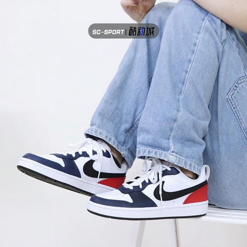 耐克Nike Court Borough Low夏季新款正品女子运动休闲板鞋FD4635 - 图0