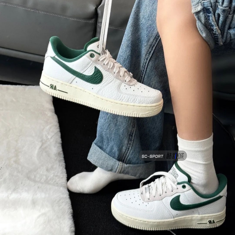 Nike耐克Air Force 1女空军一号复古休闲低帮小白板鞋 DR0148-102 - 图1