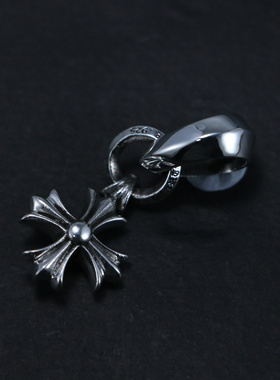 小周手作925纯银CH十字架吊坠