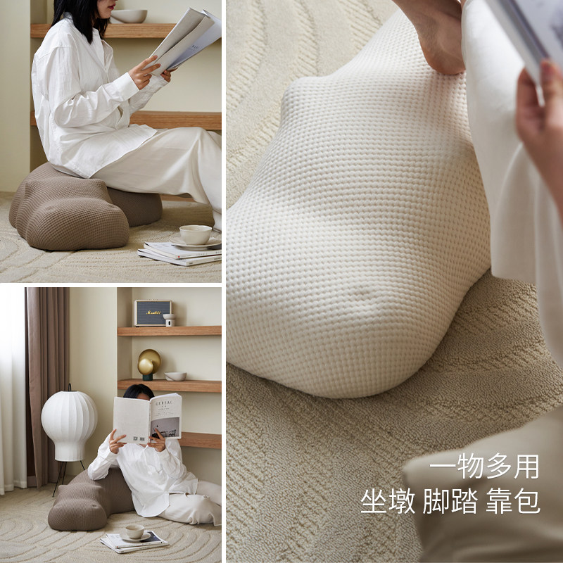 格度生活 河马动物坐墩休闲ins创意儿童懒人沙发客厅地上看书坐垫