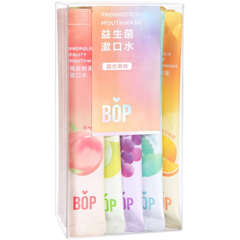BOP益生菌漱口水便携式条装一次性清新口气口腔清洁男女生旅行装,淘宝优惠券,粉丝福利购,淘宝优惠卷