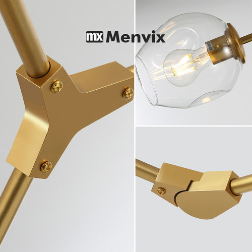 Menvix北欧现代简约创意个性设计师客厅餐厅卧室灯具魔豆分子吊灯 - 图2