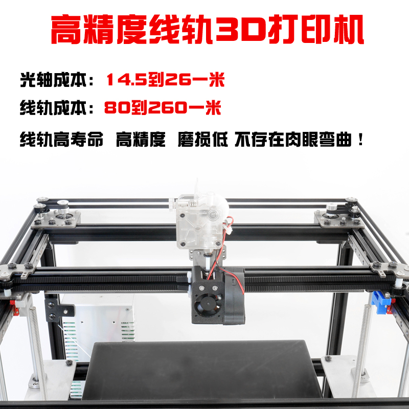 成品高速120mm/s80*80组装1米散件3D打印机线轨大尺寸家用教学-图2