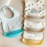 Детский съемный водонепроницаемый слюнявчик для еды для прикорма, в корейском стиле
