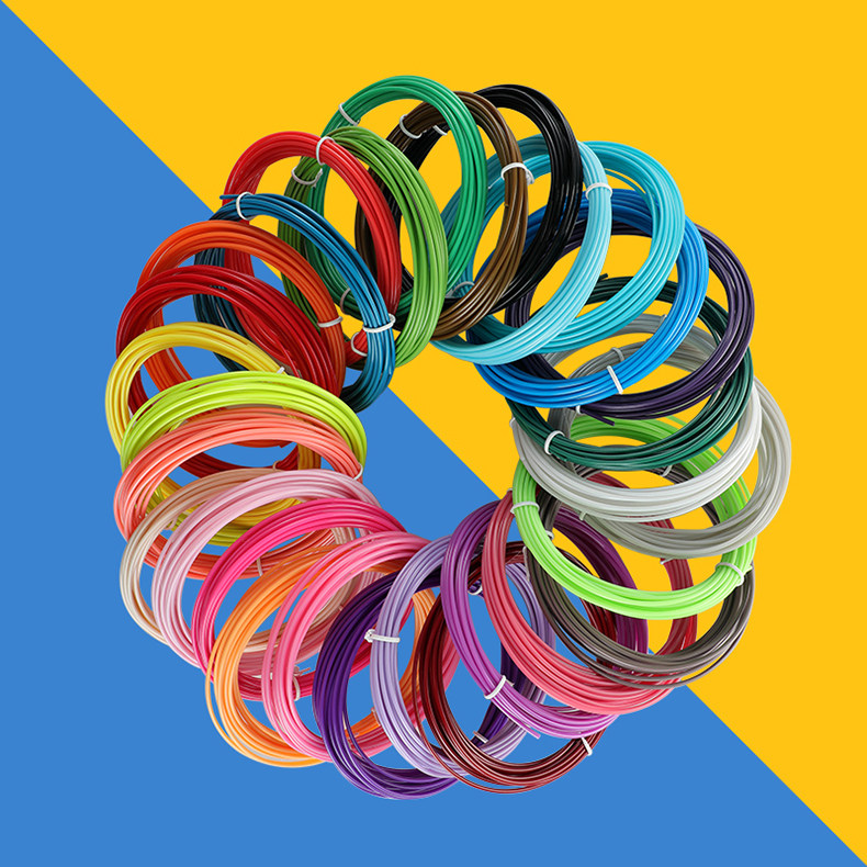 MUALPHA 3D打印笔高温低温款耗材 立体儿童PLA PCL材料1.75mm多彩