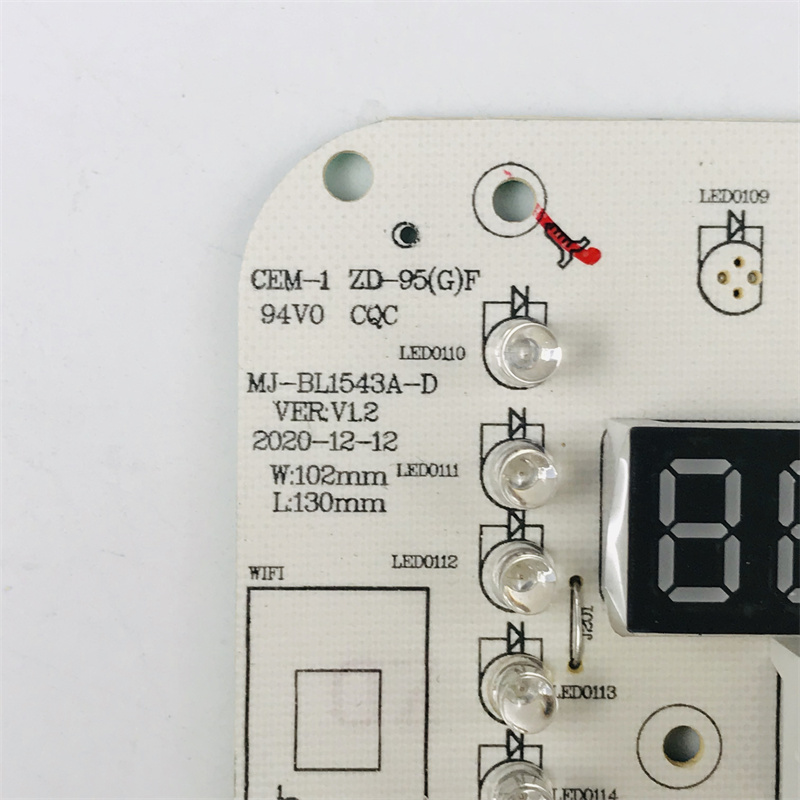 美的破壁料理机配件MJ-BL1543A-D控制板线路板触摸板显示板灯板-图1