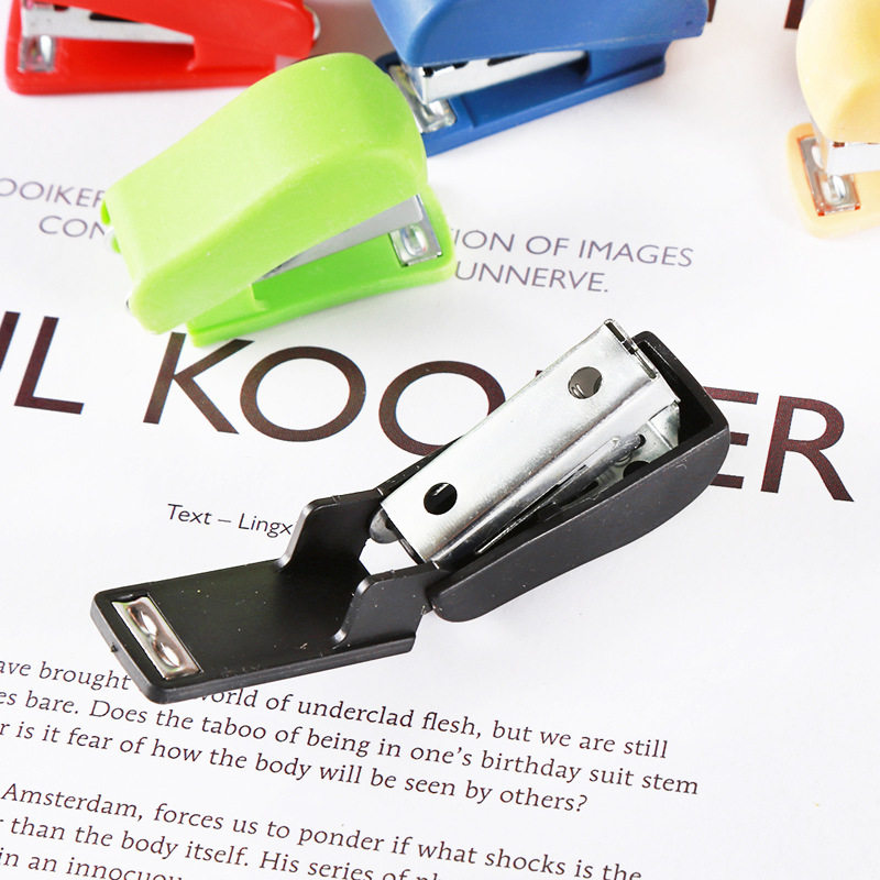 Creative mini stapler for students, labor-saving stapler, small stationery stapler, small stapler, stapler for test papers