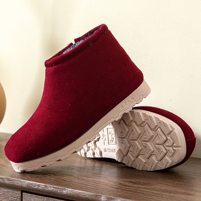 手工棉鞋女冬季居家室内加绒加厚保暖中老年人防滑包跟妈妈保暖鞋,淘宝优惠券,粉丝福利购,淘宝优惠卷