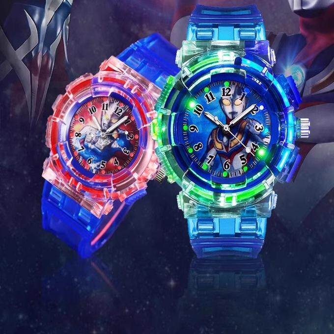 Waterproof Luminous Children's Watch Superman Watch Children's Version 3 Years Old Baby Boy Luminous Superman Toy