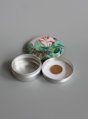 盒子草膏金属圆形小样瓶试用瓶
