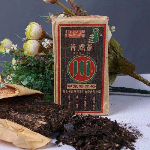砖茶湖北赵李桥川字茶叶青砖茶蒸压338g奶茶黑茶边销熬茶专用茶砖 - 图2