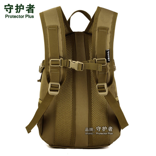 帆布背包战术双肩包男12寸平板电脑包小特种兵骑行12升户外登山包 - 图1
