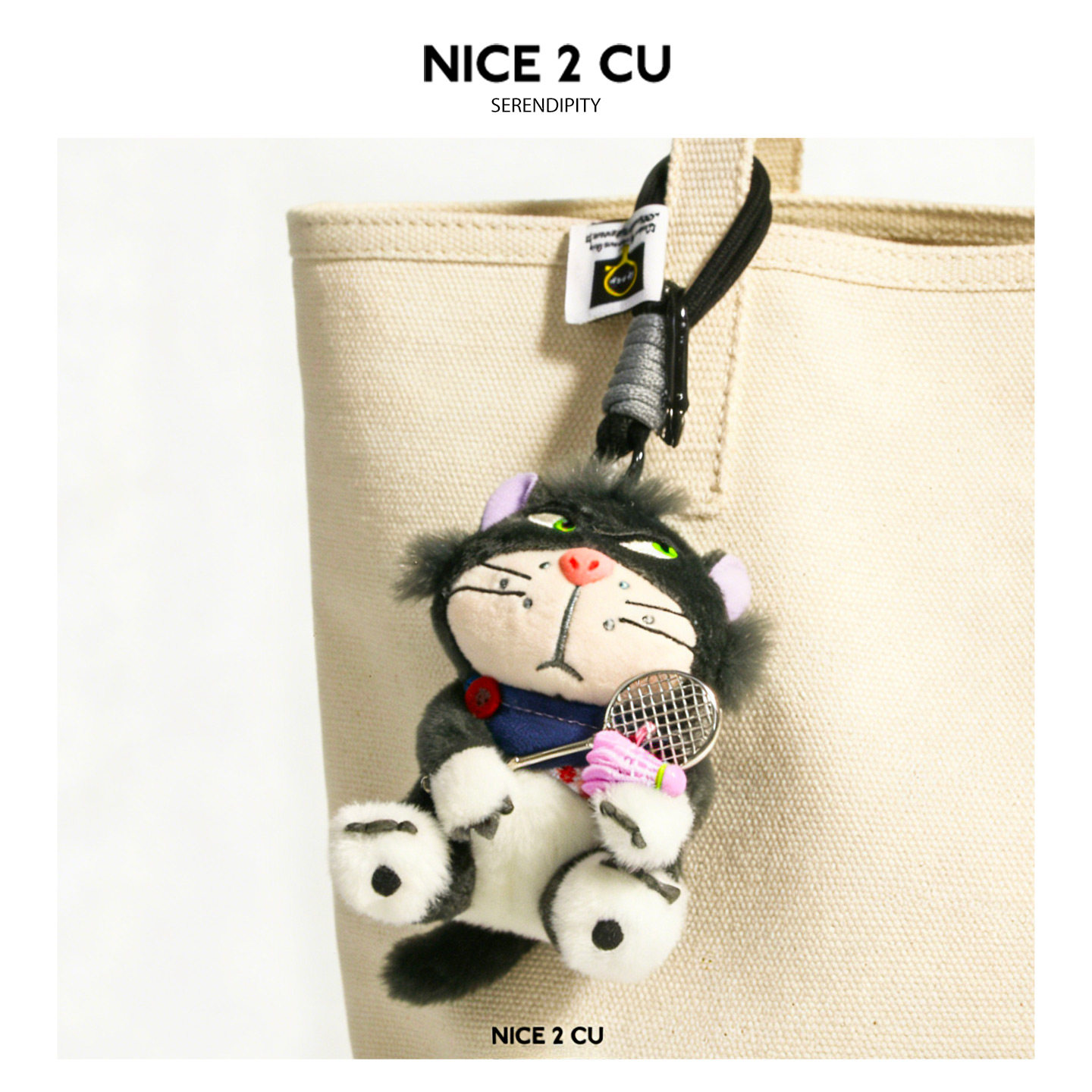 Sporty Tennis Lucifer Cat Plush Doll