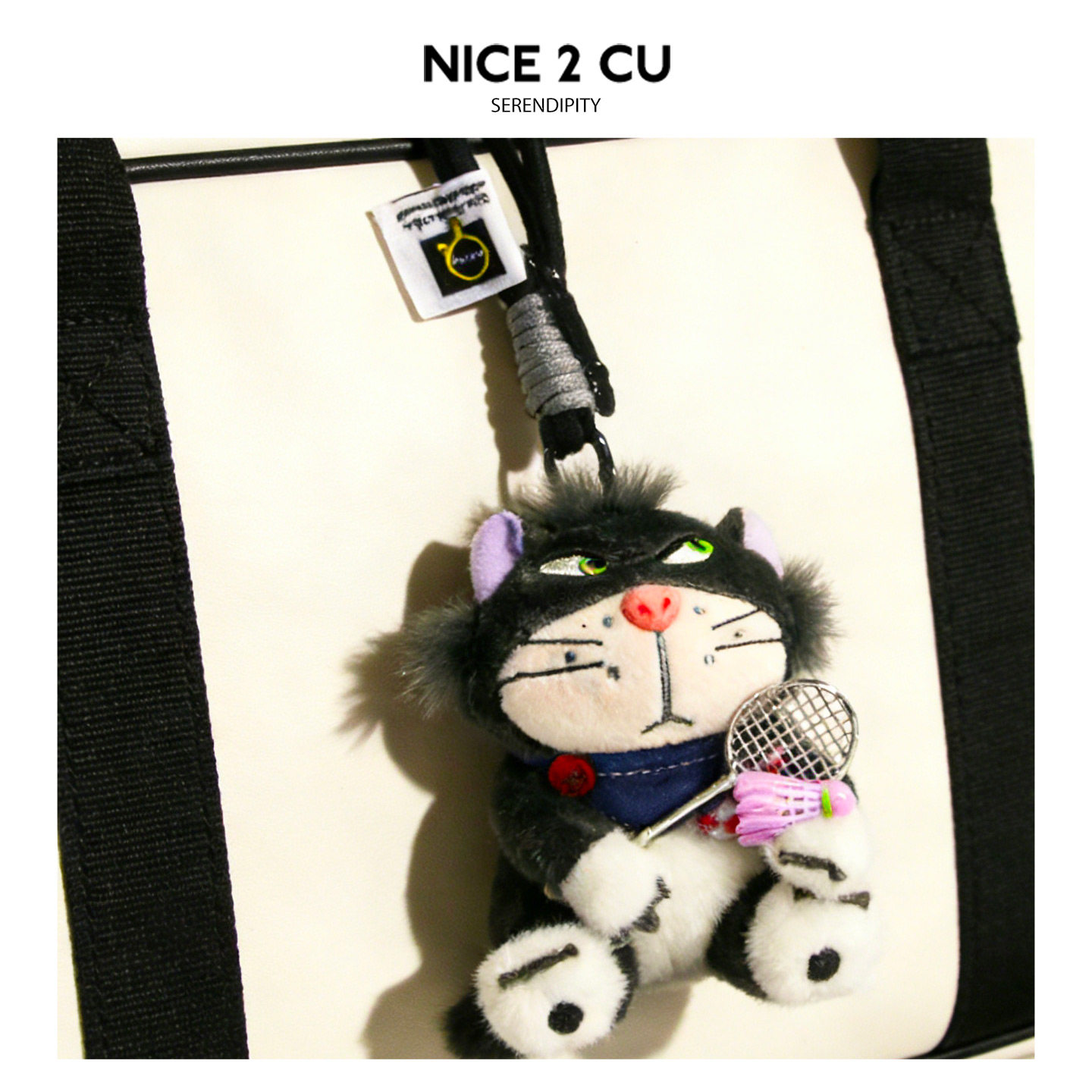 Sporty Tennis Lucifer Cat Plush Doll