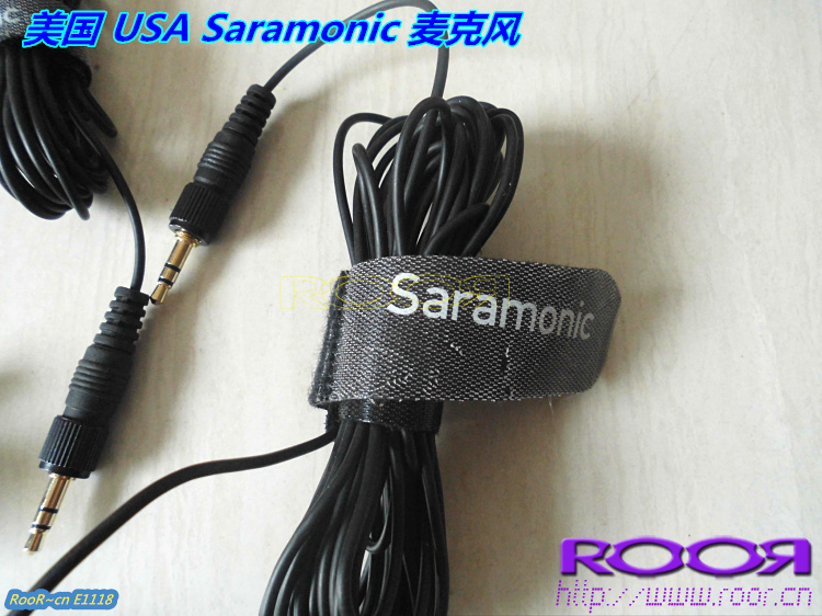 美国 USA Saramonic 专业 领夹麦克风 话筒采访麦克风 螺丝带锁定 - 图1