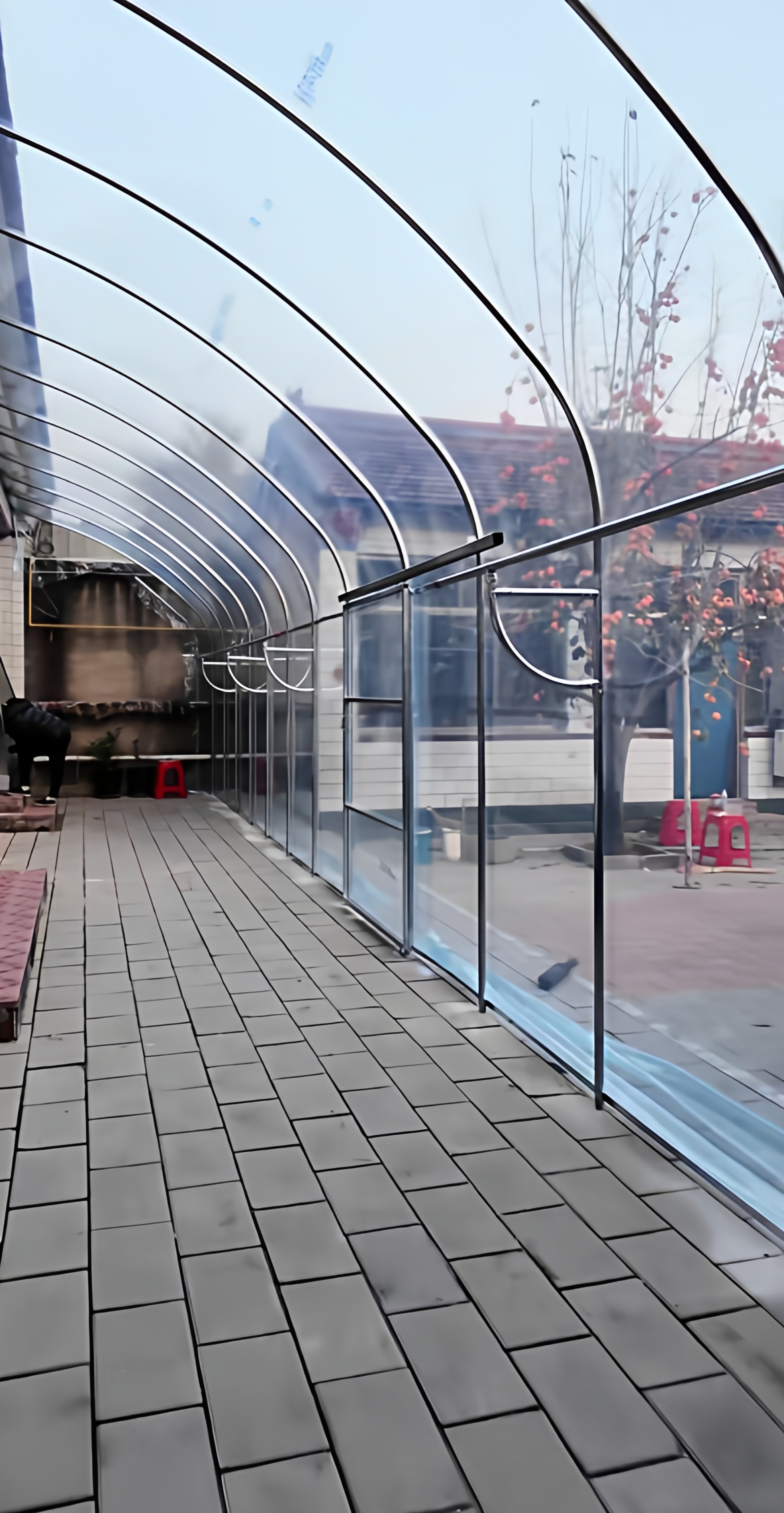 农村房前暖棚骨架家用东北冬季温室棚膜保温花棚简易庭院阳光房,淘宝优惠券,粉丝福利购,淘宝优惠卷