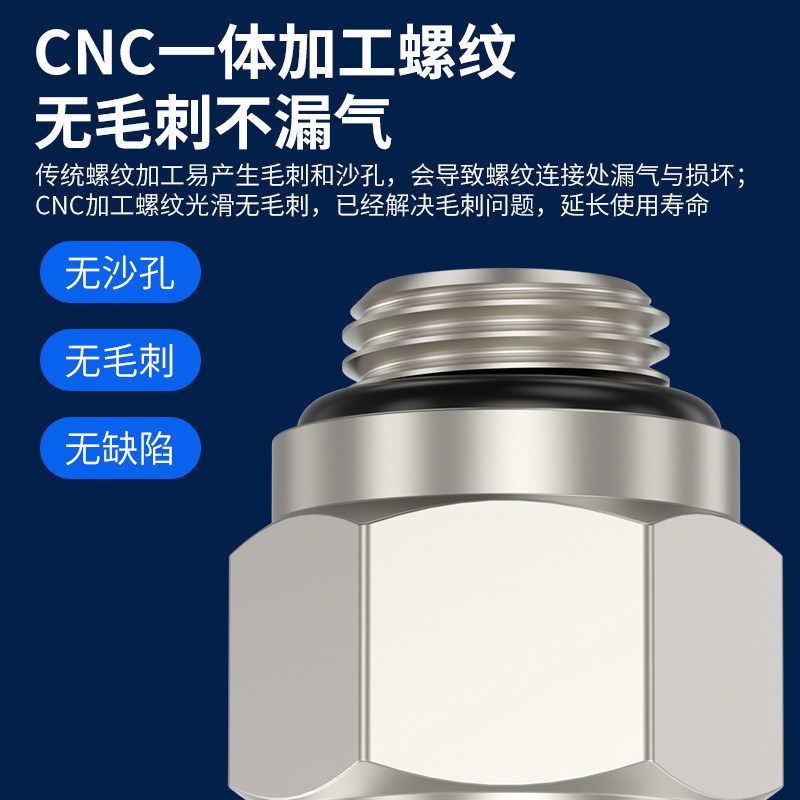 气动快速接头外螺纹直通G螺纹PC8-G02气管快插接头PL6/10-G01弯头,淘宝优惠券,粉丝福利购,淘宝优惠卷