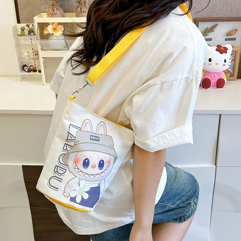 Bucket bag labubu crossbody bag cartoon for women