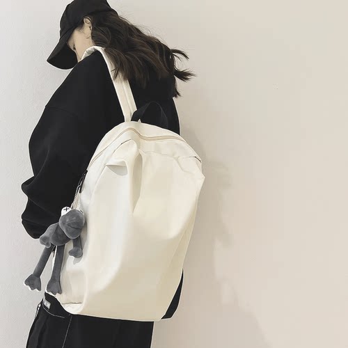 书包男大学生高中生休闲简约旅行背包ins潮酷女初中大容量双肩包 - 图1