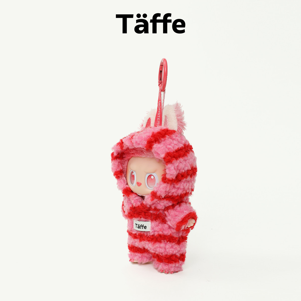 Taffe原创17cm拉布布娃衣Labubu一二三代粉色连体毛衣玩偶衣服,淘宝优惠券,粉丝福利购,淘宝优惠卷
