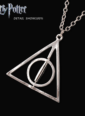 内圆可旋转动周边同款三角项链