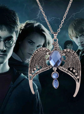 电影周边同款项链拉文克劳遗失的冠冕魔法学院项链吊坠魂器饰品