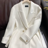 Двусторонное шерстяное пальто, шерстяная куртка, подходит для подростков