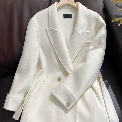 Двусторонное шерстяное пальто, шерстяная куртка, подходит для подростков