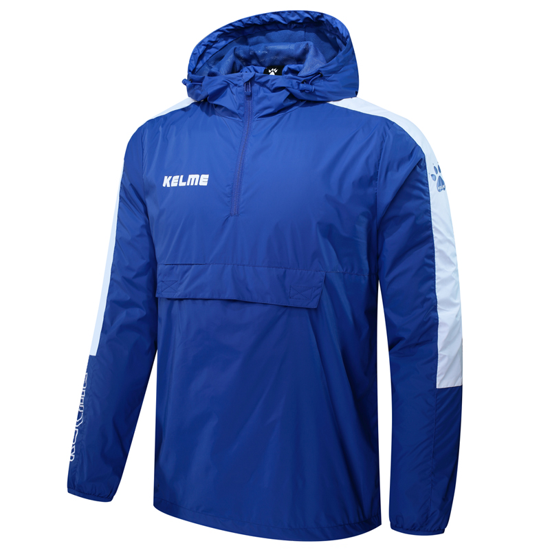 卡尔美官网防风防水半拉链运动外套男休闲复古套头风衣潮 KELME 卡尔美官网防风防水半拉链运动外套男休闲复古套头风衣潮 KELME
