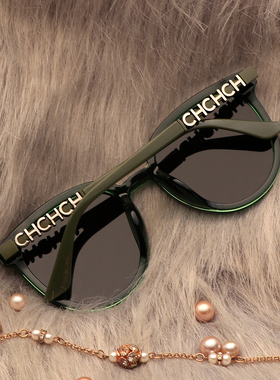 防紫外线显白绿色女防晒偏光墨镜