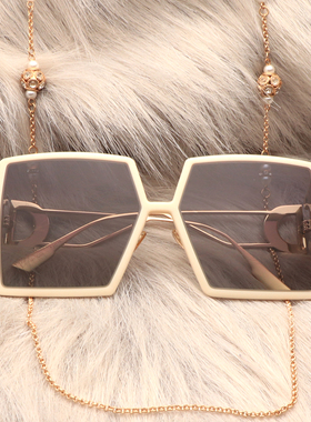 网红小红书明星同款黑色超大方框偏光太阳镜女大脸显瘦素颜墨镜潮