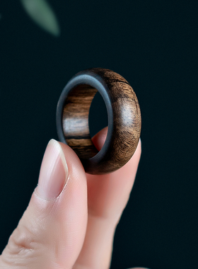 野生沉水老料芽庄黄奇楠沉香扳指