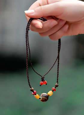 天然越南芽庄奇楠沉香项链吊坠女