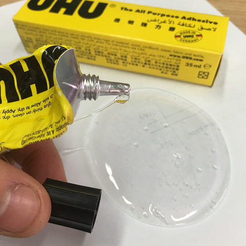 德国uhu胶水玻璃胶水强力U胶模型金属万能胶酒精胶水粘鞋胶水35ml - 图1