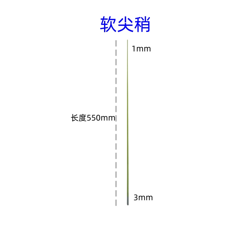 重庆小爆炸黑色矶竿尖捎配节导环花膜尖梢小爆炸矶杆配用夜光竿稍 - 图0