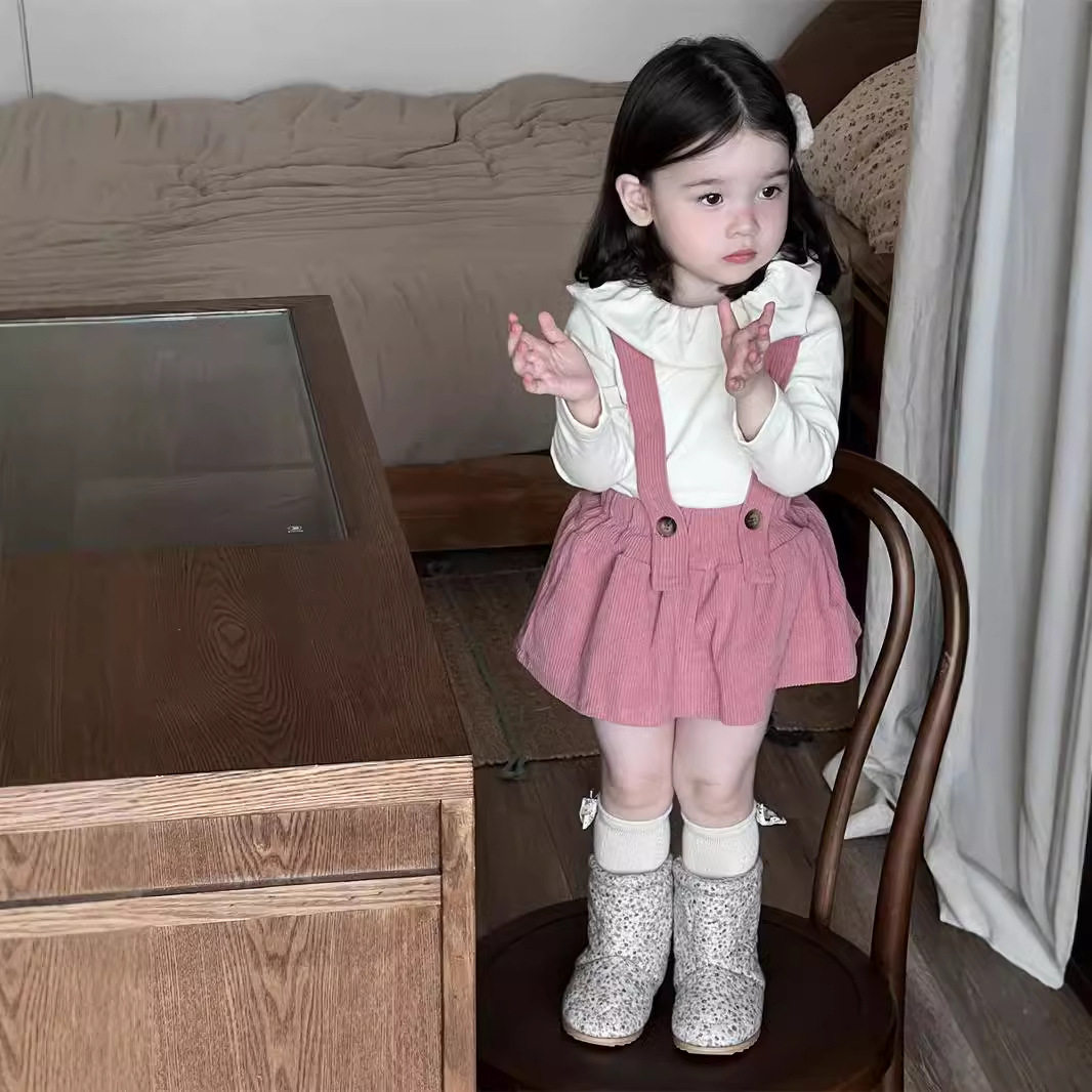 儿童秋季套装韩版童装衣服女童婴幼儿秋季打底衫背带包屁裙裤套装,淘宝优惠券,粉丝福利购,淘宝优惠卷