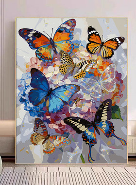 【温柔花信】diy数字油画高级感肌理画手工绘填涂色装饰油彩画